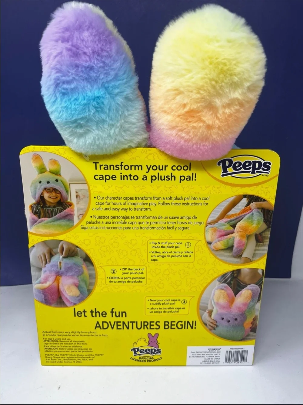 Peeps Multicolor Character Cape NEW Creative Play
